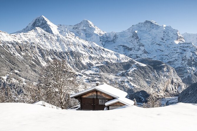 Day Sledding in Interlaken - The gondola ride and the view over three famous peaks