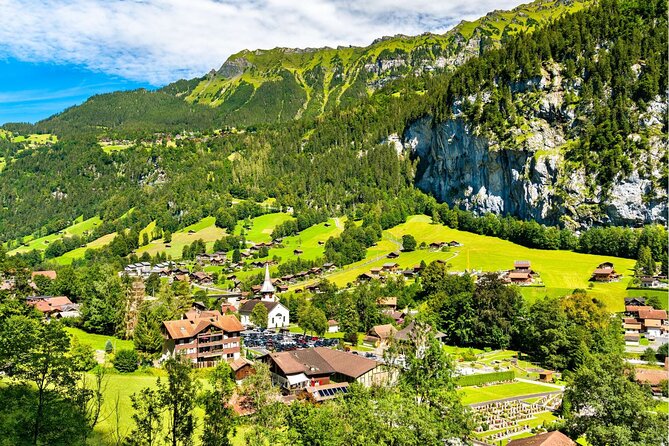 Experience Swiss Countryside on a Private Tour by Car from Zurich - St. Beatus and the view above Lake Thun