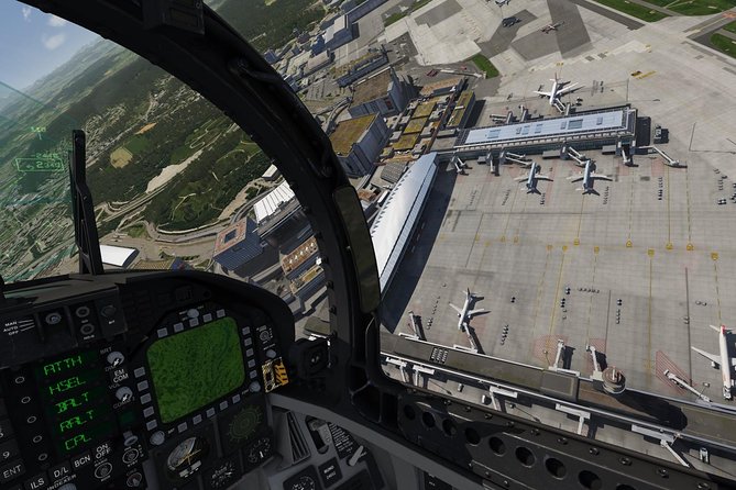 F / A-18 fighter jet flight simulator in Zurich - Sixty minutes of F/A-18 simulator time