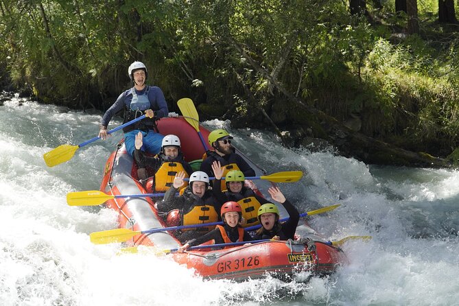Family Rafting Experience in Engadin - Small rapids, calm water, and river toboggans