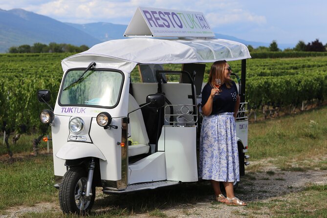 Geneva Panoramic & Tasting Vineyards Tour in an Tuk Tuk - Satigny, where village character meets wine country