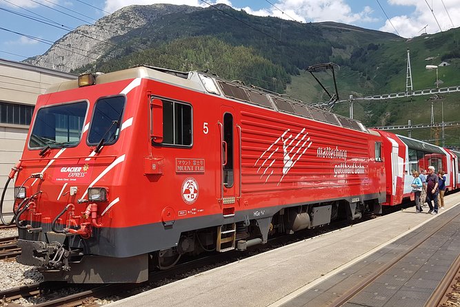 Glacier Express Panoramic Train Round Trip in one Day Private Tour from Basel - Disentis and the climb to Oberalp Pass
