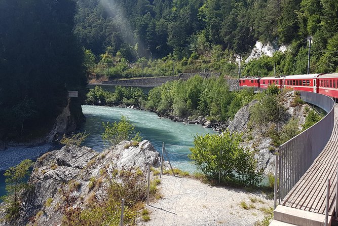 Glacier Express Panoramic Train Round Trip in one Day Private Tour from Basel - Andermatt offers only a short platform stop