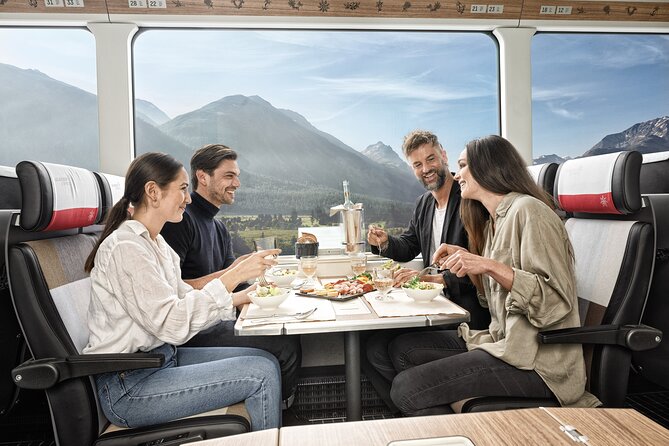 Glacier Express Panoramic Train Round Trip in one Day Private Tour from Luzern - Leaving Lucerne through lake country