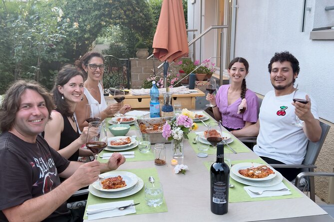 Homemade Italian Lasagna Experience with a Local Family - Making pasta with eggs and Swiss flour