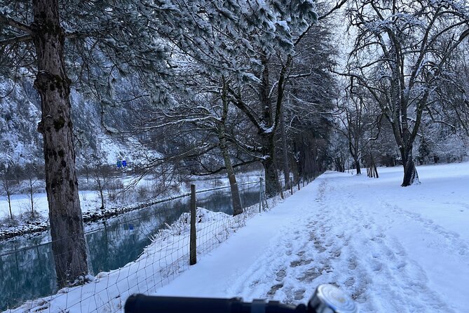 Interlaken Valley Winter E-Bike Tour: Rivers, Lakes & Castles - Bönigen and the road toward Lake Brienz