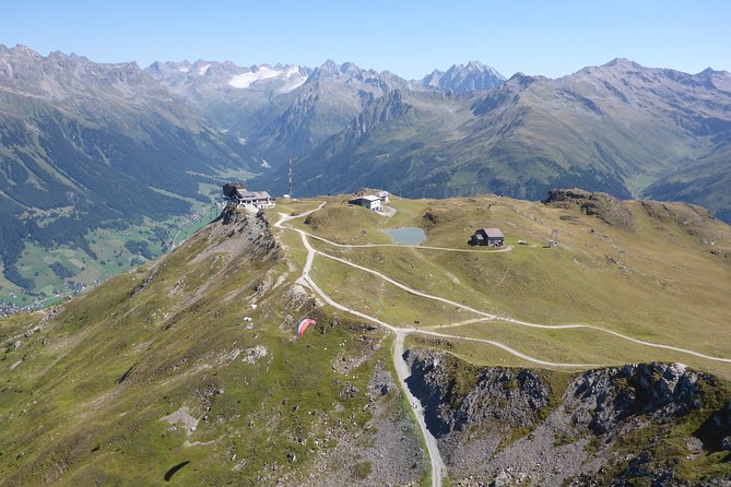 Klosters Tandem Paragliding Flight from Gotschna - Takeoff with Robert, Tizziano, or another Joyride pilot