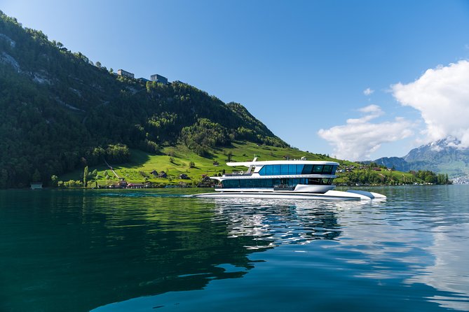 Lake Lucerne 1-Hour Catamaran Cruise - Seating, views, and rainy-day comfort
