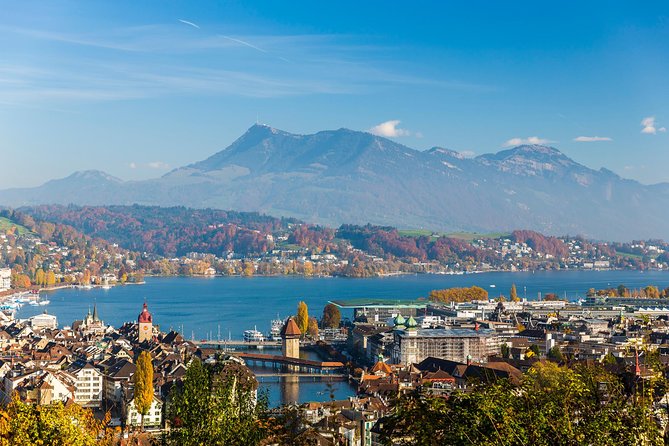 Lucerne Private Walking Tour with a castle visit! - Chapel Bridge and the paintings above the Reuss