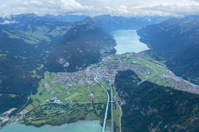 Private helicopter tour to the Swiss Alps - see the Eiger, Monch and Jungfrau - Interlaken between two blue lakes