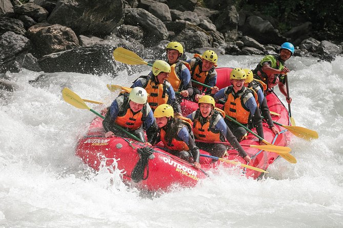 River Rafting Lütschine in Bernese Oberland - A calmer run toward Lake Brienz