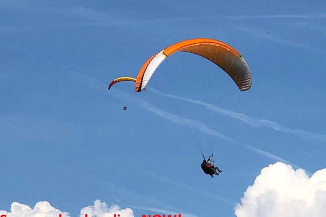 Tandem Flight Zurich-Engelberg - Taking off from Lucerne toward Engelberg