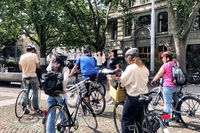 Urban Bike Tour Zurich - The railway viaduct and Josefswiese
