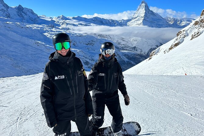 VIP Ski or Snowboard Lesson - Full Day Zermatt - Sunnegga skiing with the Matterhorn in view
