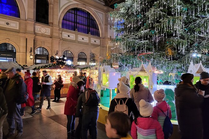 Zurich Christmas Market Tour - Neumarkt’s old-town Christmas lights
