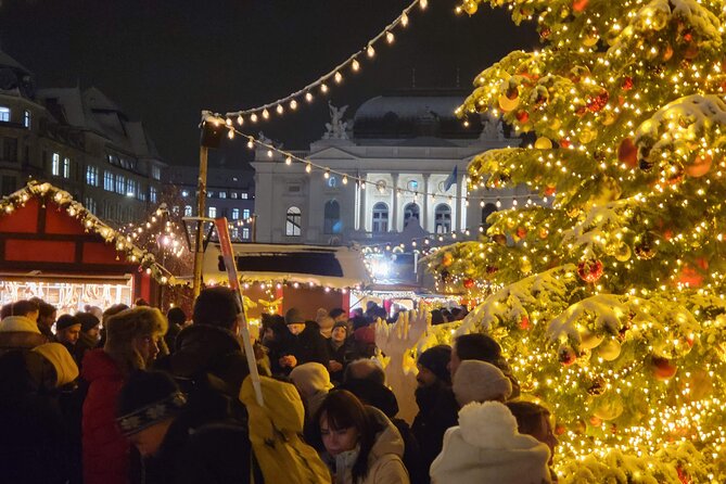 Zurich Christmas Market Tour - Grossmunster, a market, and a fondue chalet