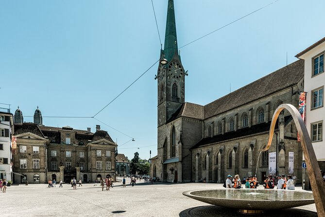 Zurich Highlights with Lake Cruise & Optional FIFA Museum Ticket - Zurich in a coach, from Bahnhofstrasse to Zürichberg